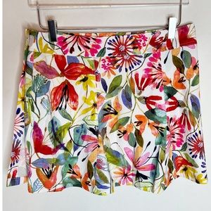 Rip Skirt Hawaii Wildflower Watercolor Floral Womens Size Medium